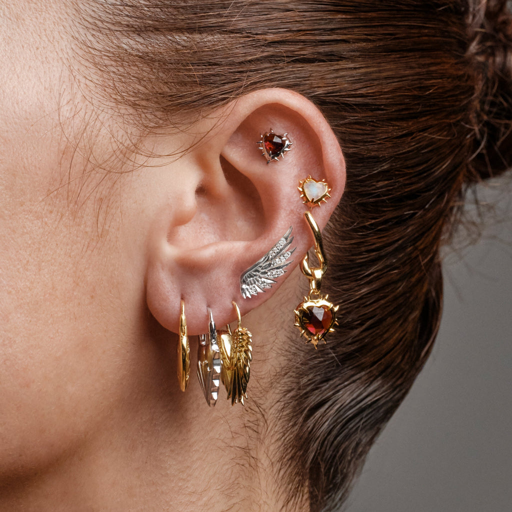 Awe Inspired Earrings Wing Huggies