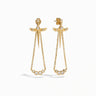 Awe Inspired Earrings Winged Sword Drop Earrings