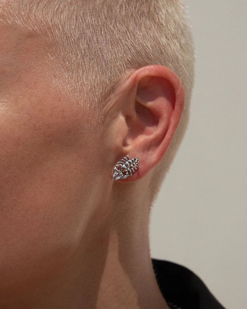 Awe Inspired Gemstone Scorpion Studs