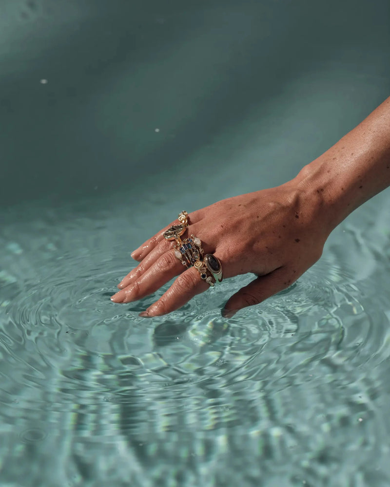 Awe Inspired Gemstone Signet Ring