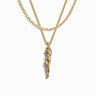 Awe Inspired Men's 14K Yellow Gold Vermeil Men's Divine Feminine Necklace Set