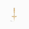 Awe Inspired Men's 14K Yellow Gold Vermeil Men's Winged Sword Drop Huggies
