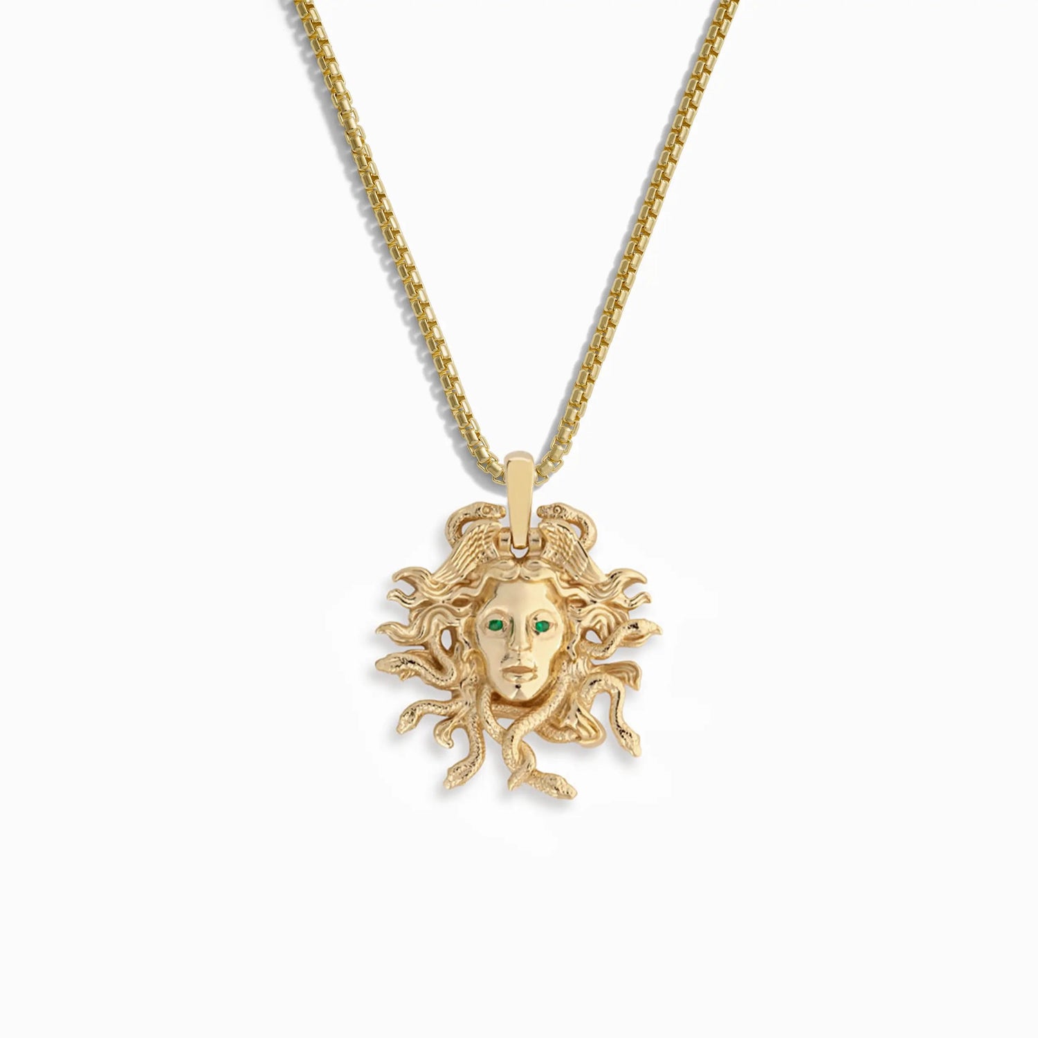 Product image of Awe Inspired Men's 14K Yellow Gold Vermeil Special Edition Medusa Necklace