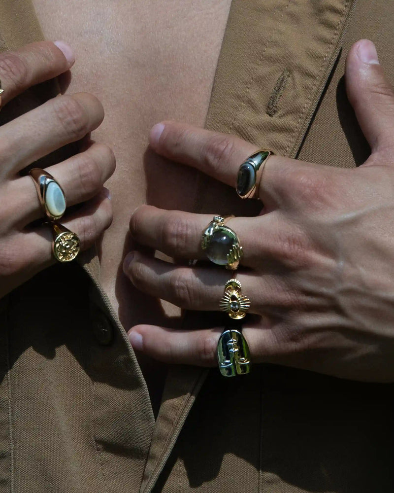 Awe Inspired Men's Face to Face Rings