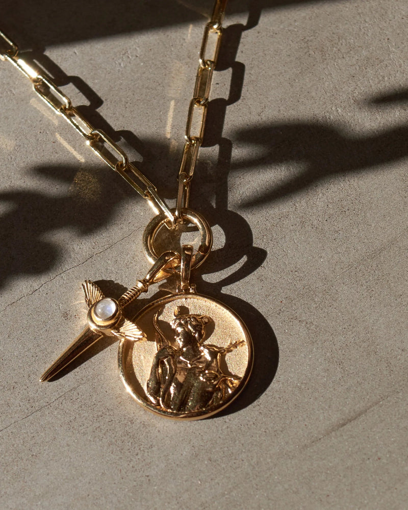 Awe Inspired Men's Flying Dagger Necklace