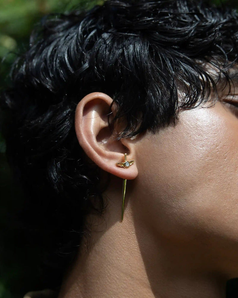 Awe Inspired Men's Flying Dagger Stud