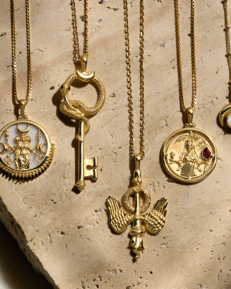 Awe Inspired Men's Gate of Hades Key Necklace