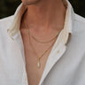 Awe Inspired Men's Men's Mother of Pearl Feather Necklace