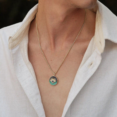 Awe Inspired Men's Men's Third Eye Coin Necklace