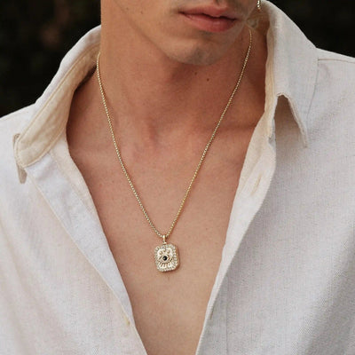 Awe Inspired Men's Men's Third Eye Locket Necklace