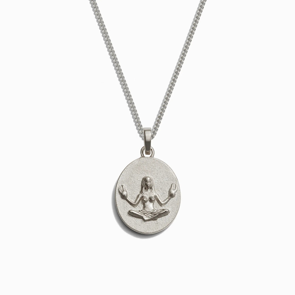 Awe Inspired Men's Sterling Silver / Cancer / 22" Cuban Chain Zodiac Necklace