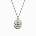 Awe Inspired Men's Sterling Silver / Cancer / 22" Cuban Chain Zodiac Necklace