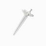 Awe Inspired Men's Sterling Silver Flying Dagger Stud