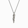 Awe Inspired Men's Sterling Silver Men's Divine Feminine Amulet Necklace