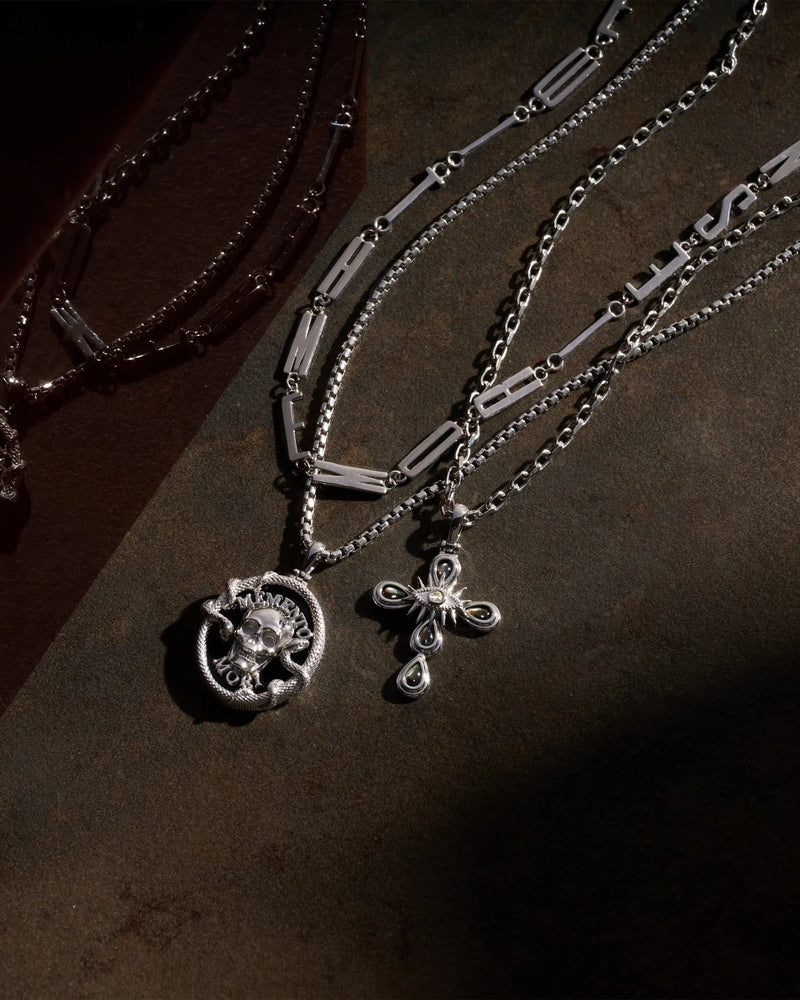 Awe Inspired Mens Memento Mori Pendant