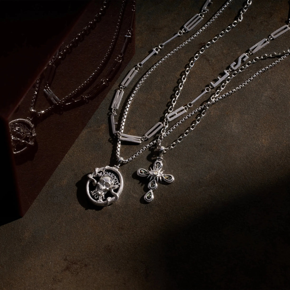 Awe Inspired Mens Memento Mori Pendant