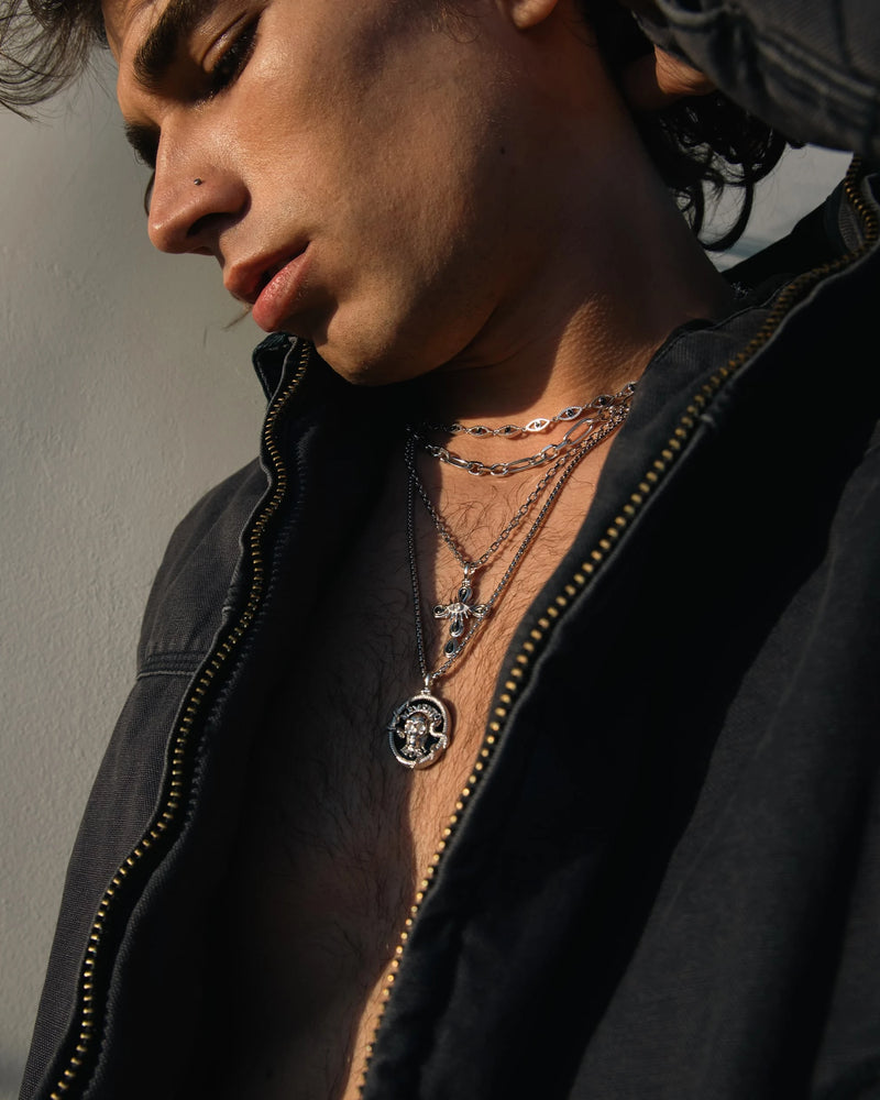 Awe Inspired Mens Memento Mori Pendant