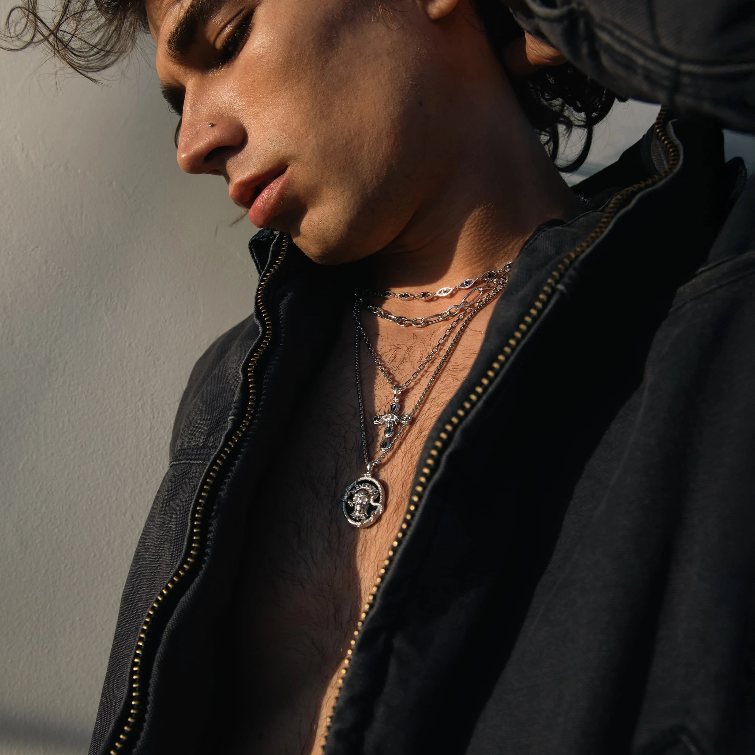 Awe Inspired Mens Memento Mori Pendant