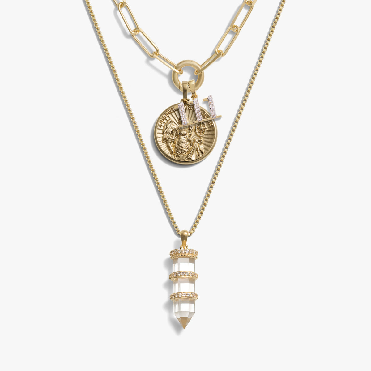 Awe Inspired Necklaces 14K Gold Vermeil / 111 Mystic Fortune Necklace Set