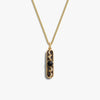 Awe Inspired Necklaces 14K Gold Vermeil / 16-18" Cuban Chain Tiger's Eye Moon Phase Necklace