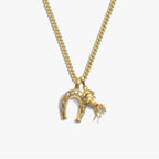 Awe Inspired Necklaces 14K Gold Vermeil / 16-18'' Dark Horse Necklace Set