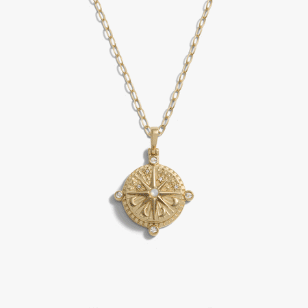 Compass Locket Necklace 7607363043380