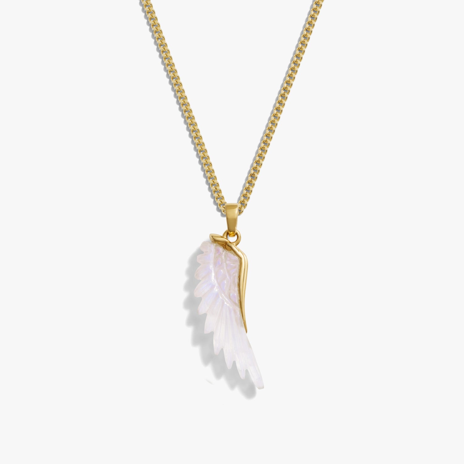 Awe Inspired Necklaces 14K Gold Vermeil / 16-18'' Gemstone Angel Wing Necklace
