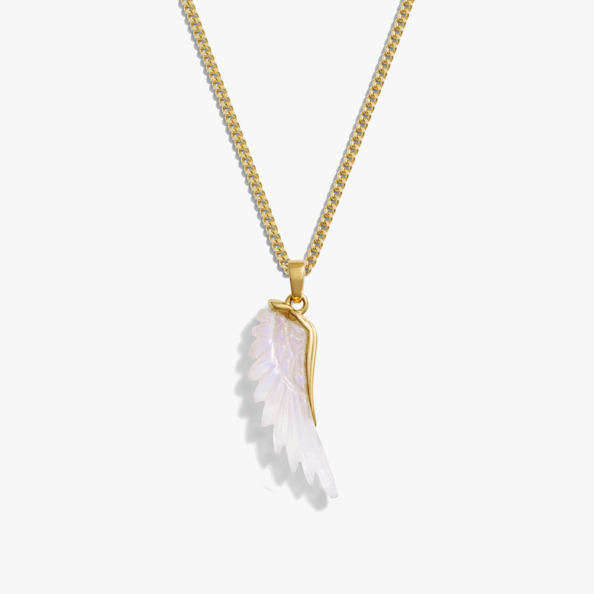 Awe Inspired Necklaces 14K Gold Vermeil / 16-18'' Gemstone Angel Wing Necklace