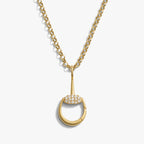 Awe Inspired Necklaces 14K Gold Vermeil / 16-18'' Horsebit Charm Link Necklace