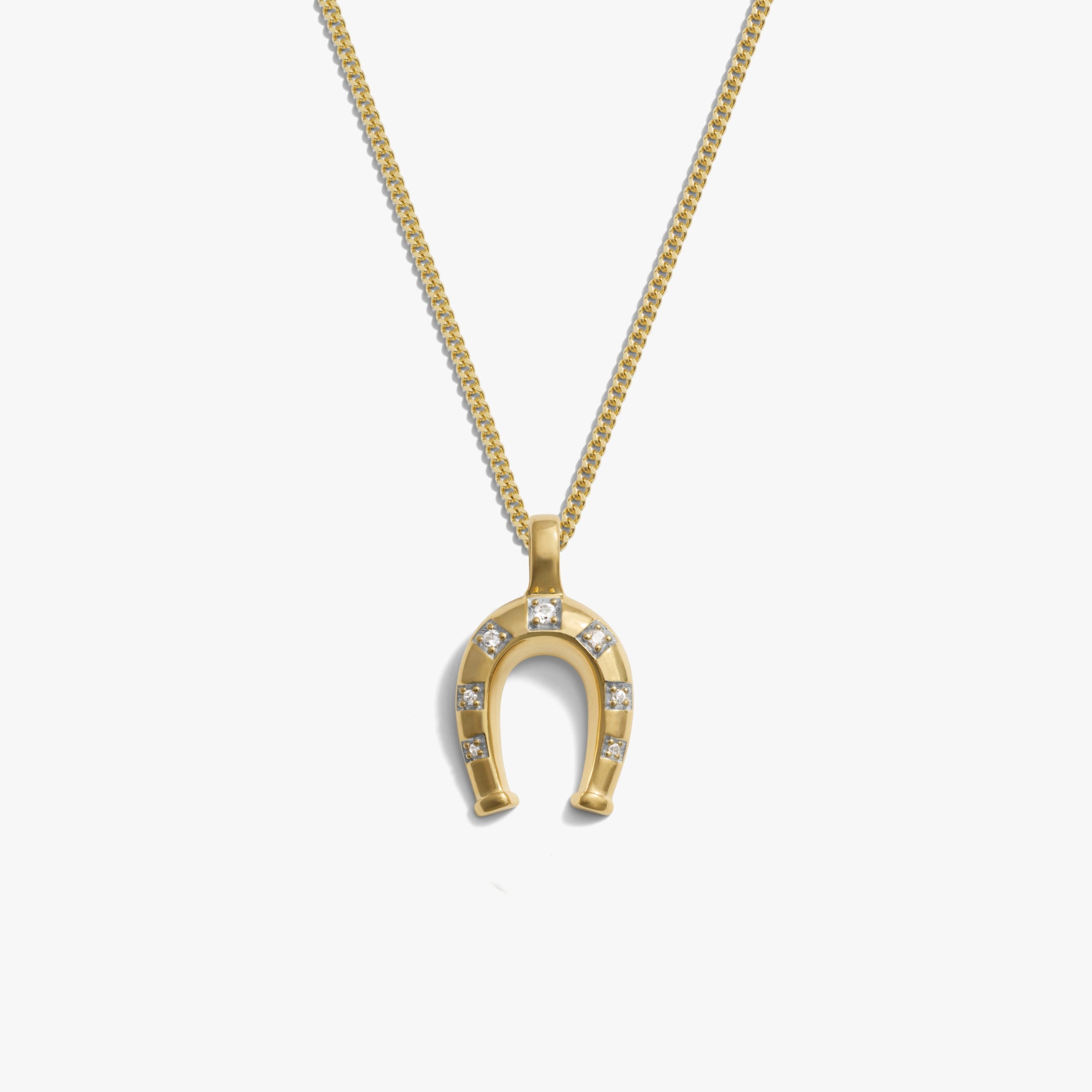 Awe Inspired Necklaces 14K Gold Vermeil / 16-18'' Horseshoe Necklace