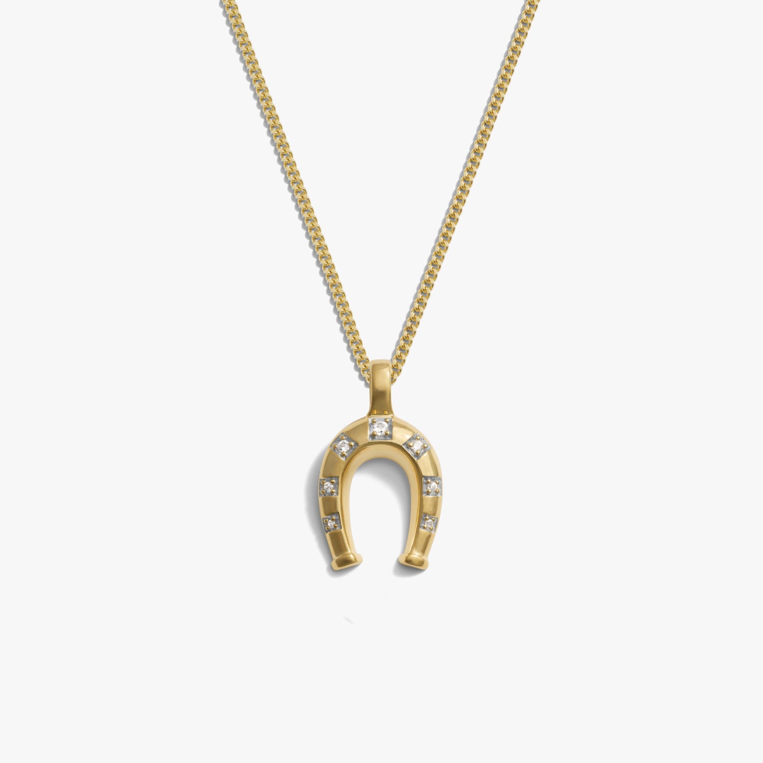 Awe Inspired Necklaces 14K Gold Vermeil / 16-18'' Horseshoe Necklace