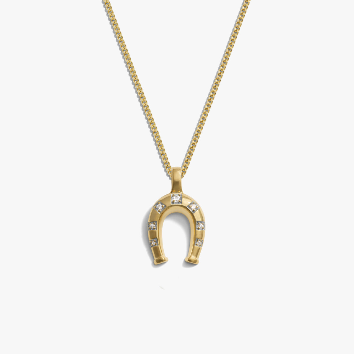 Awe Inspired Necklaces 14K Gold Vermeil / 16-18'' Horseshoe Necklace