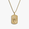Awe Inspired Necklaces 14K Gold Vermeil / 16"-18" / Large Pro Roe Dog Tag Necklace