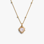Awe Inspired Necklaces 14K Gold Vermeil / 16-18'' / Moonstone Heart of Thorns Necklace