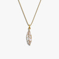 Awe Inspired Necklaces 14K Gold Vermeil / 16"-18" Mother of Pearl Feather Necklace