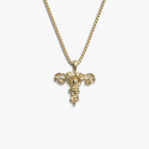 Awe Inspired Necklaces 14K Gold Vermeil / 16"-18" Sacred Womb Necklace