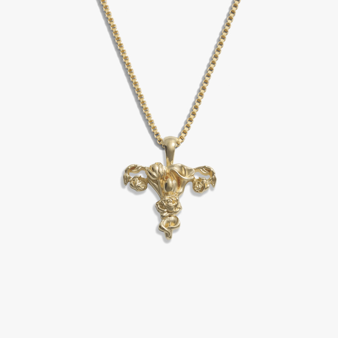 Awe Inspired Necklaces 14K Gold Vermeil / 16"-18" Sacred Womb Necklace