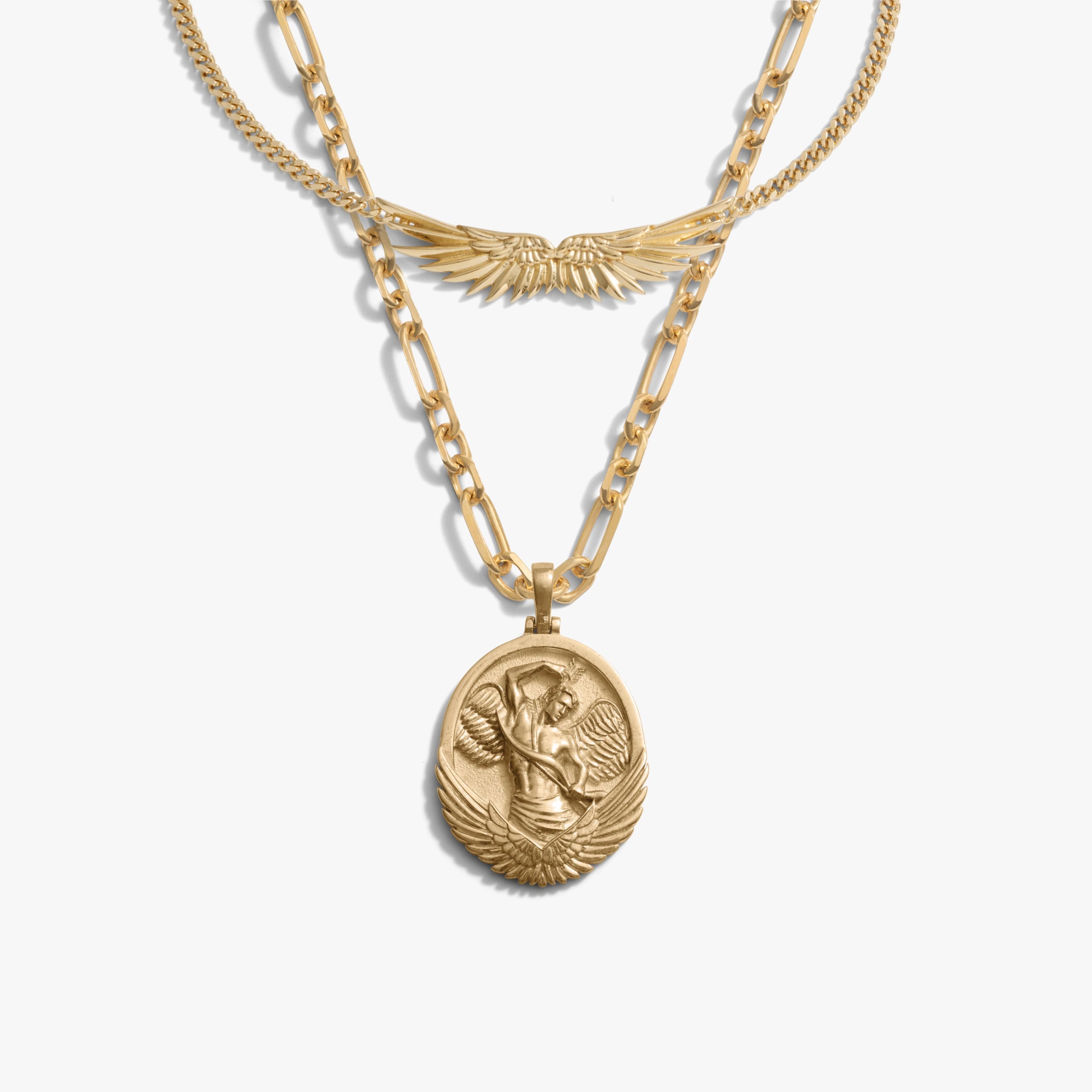 Awe Inspired Necklaces 14K Gold Vermeil / 16"-18" Soulmates Necklace Set