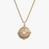 Awe Inspired Necklaces 14K Gold Vermeil / 20" 2.4mm Rolo Chain Pink Manifestation Locket Necklace