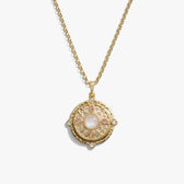 Awe Inspired Necklaces 14K Gold Vermeil / 20" 2.4mm Rolo Chain Pink Manifestation Locket Necklace