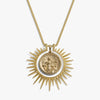 Awe Inspired Necklaces 14K Gold Vermeil / 20-22"  Cuban Chain Fortuna’s Cosmic Rays Necklace Set