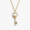 Awe Inspired Necklaces 14K Gold Vermeil / 22" Cuban Chain Men's Gate of Hades Key Necklace