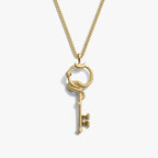 Awe Inspired Necklaces 14K Gold Vermeil / 22" Cuban Chain Men's Gate of Hades Key Necklace