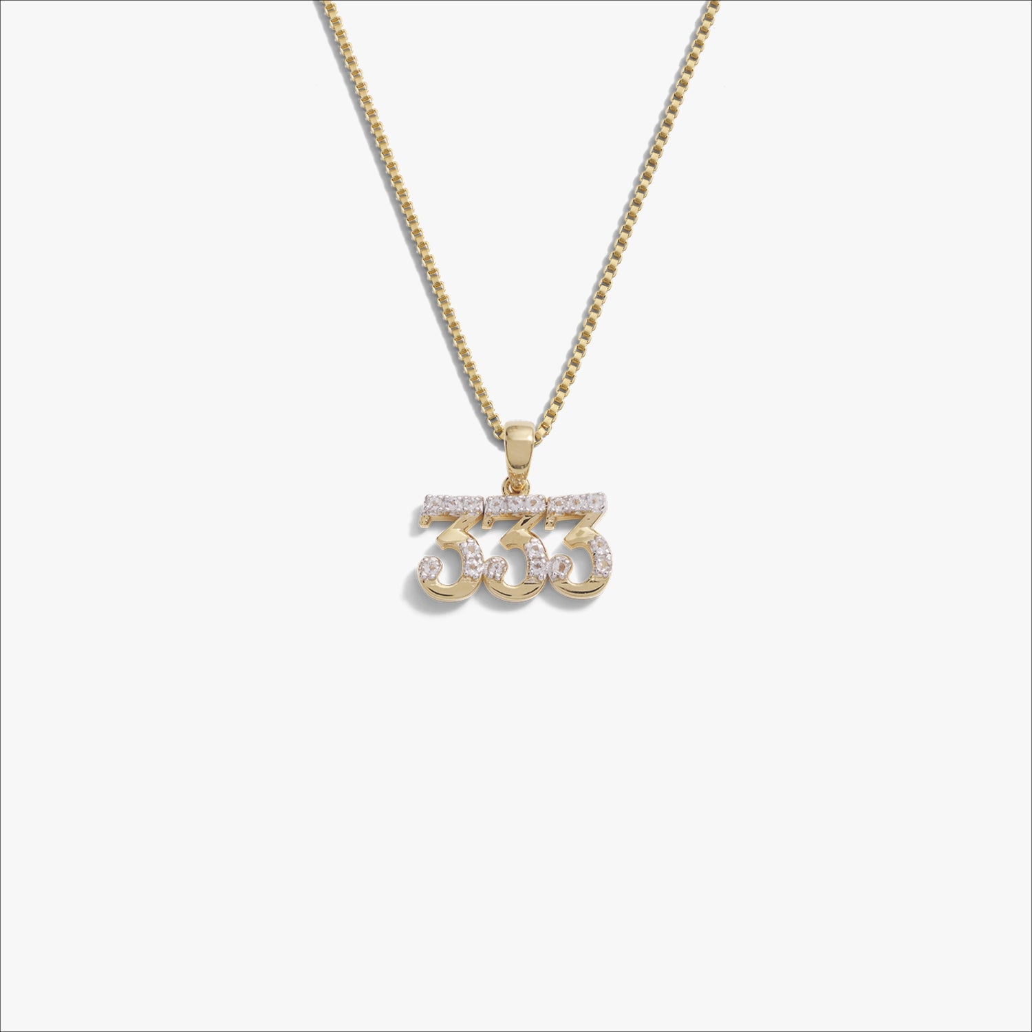 Awe Inspired Necklaces 14K Gold Vermeil / 333 / 16"-18" Angel Number Necklace