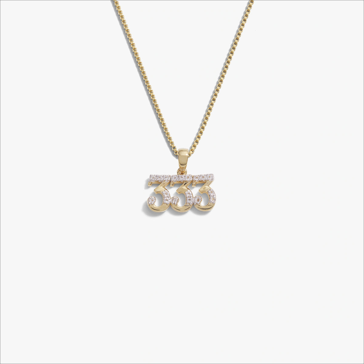 Awe Inspired Necklaces 14K Gold Vermeil / 333 / 16"-18" Angel Number Necklace