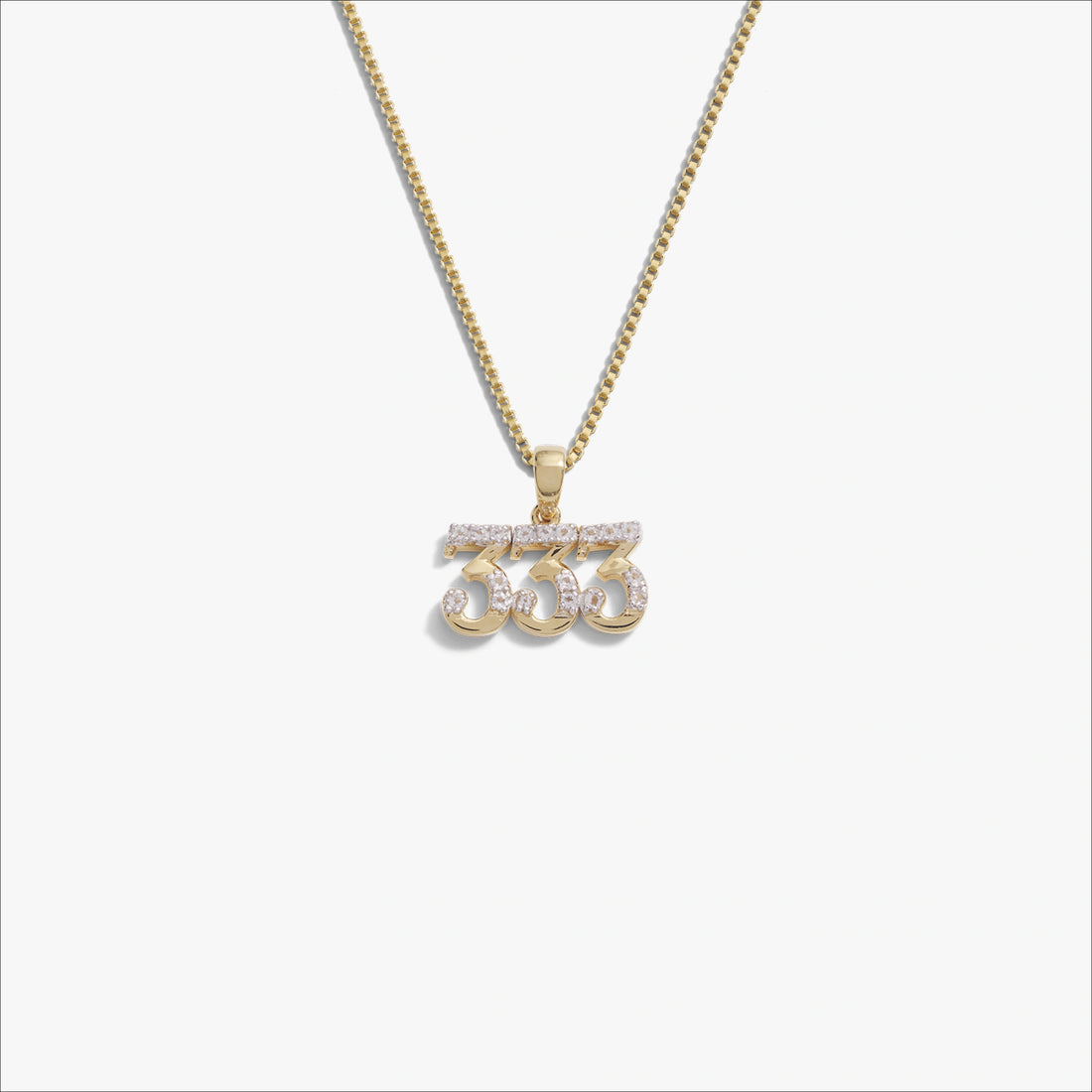 Awe Inspired Necklaces 14K Gold Vermeil / 333 / 16"-18" Angel Number Necklace