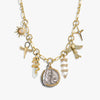 Awe Inspired Necklaces 14K Gold Vermeil Athena Statement Charm Necklace
