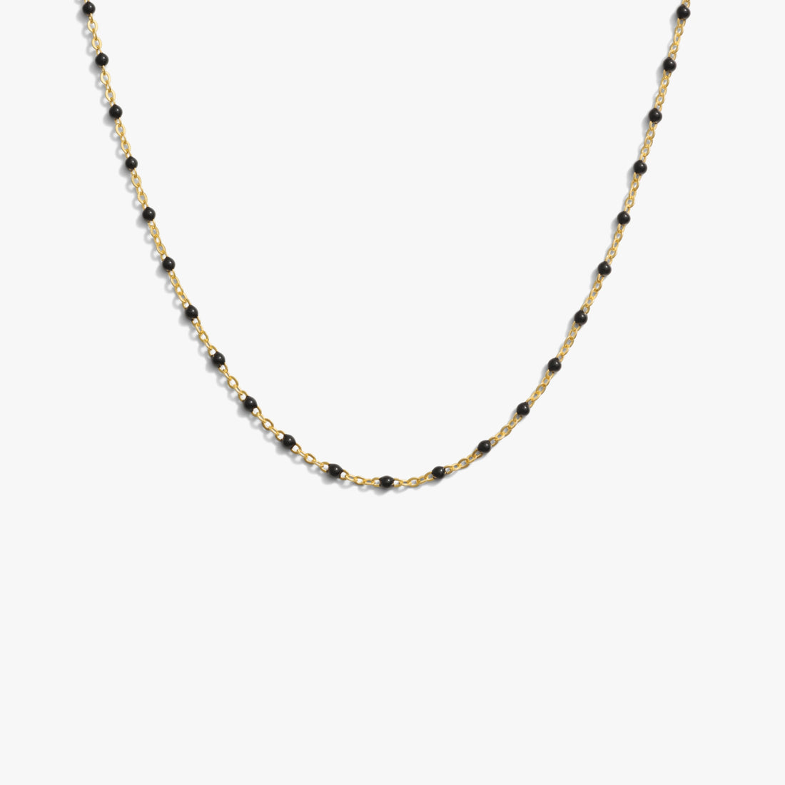 Awe Inspired Necklaces 14K Gold Vermeil / Black / 18"-22" Pop Of Color Necklace