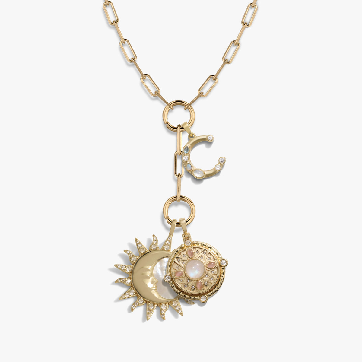 Awe Inspired Necklaces 14K Gold Vermeil / C Jill’s Charm Lariat