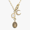 Awe Inspired Necklaces 14K Gold Vermeil / Clear Quartz Hecate's Portal Charm Lariat